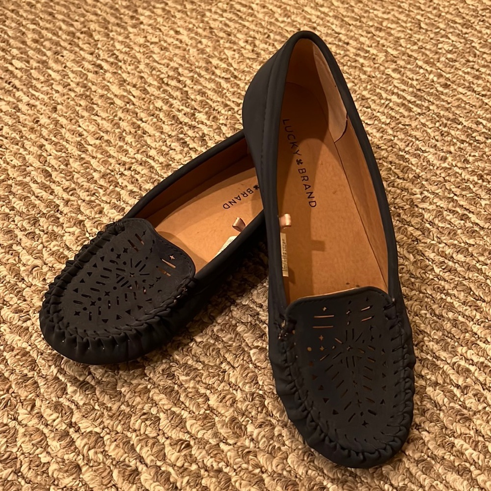 Lucky Brand Navy Blue Flats